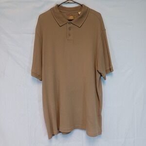 Caribbean Brand Polo Golf  Shirt Brown 2XLT
